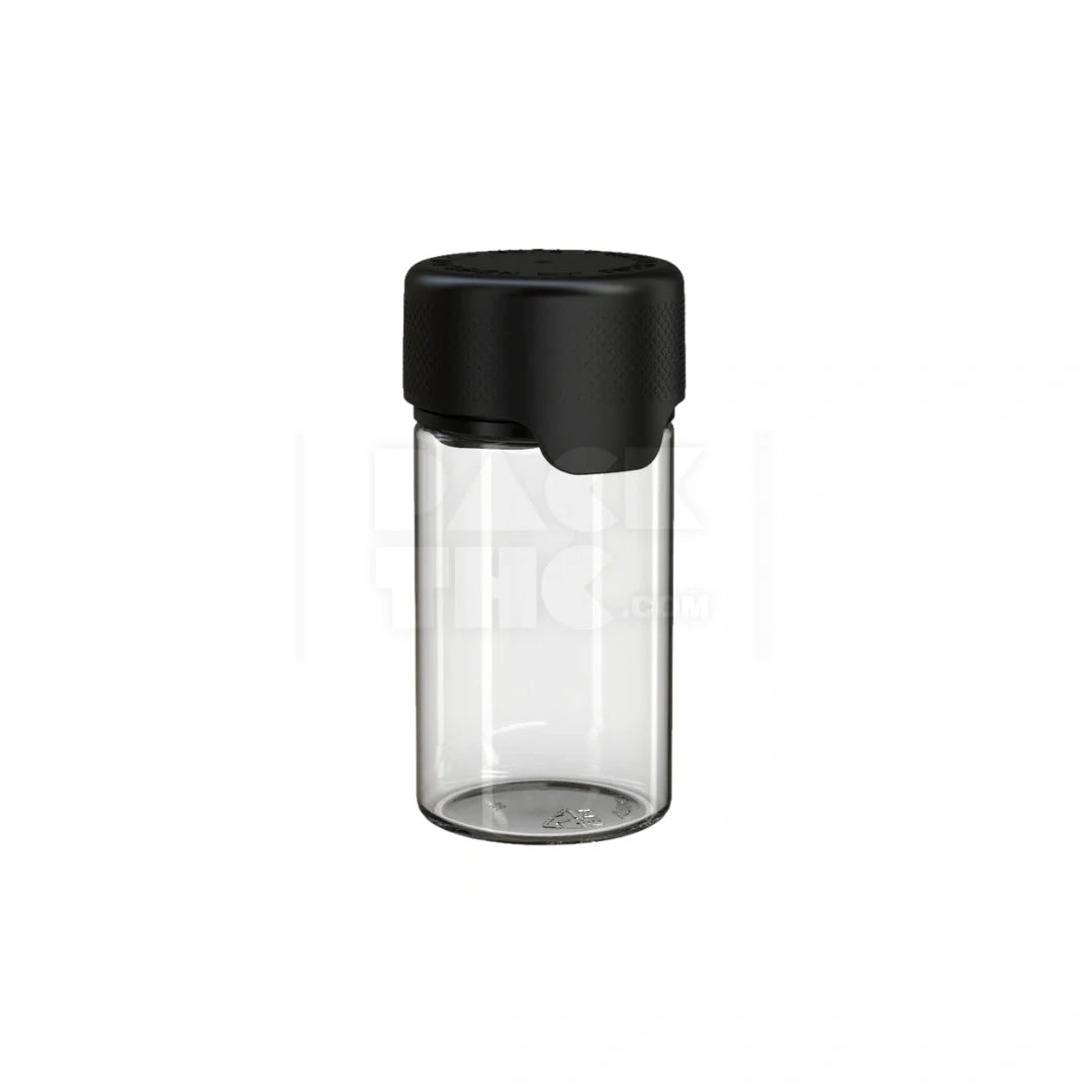 60ml mini aviator cr bottle clear natural black cap 500 count