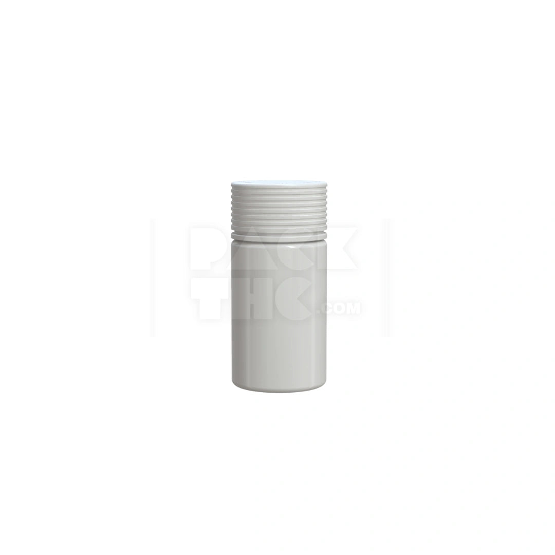 60ml bottle closure cr white opaque count 60cc mini spiral