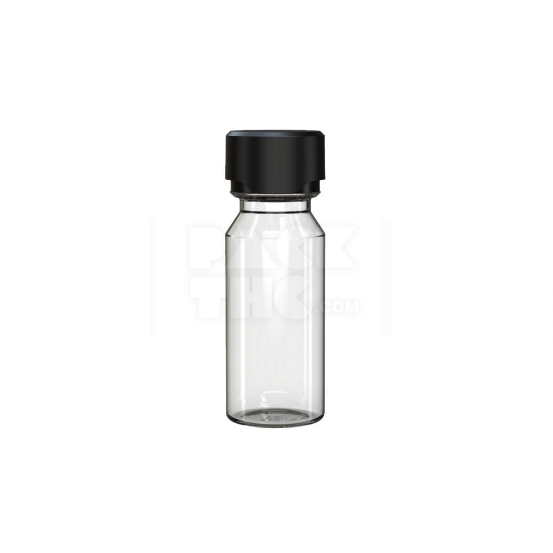 60ml aviator cr shot bottle clear natural black cap 500 count