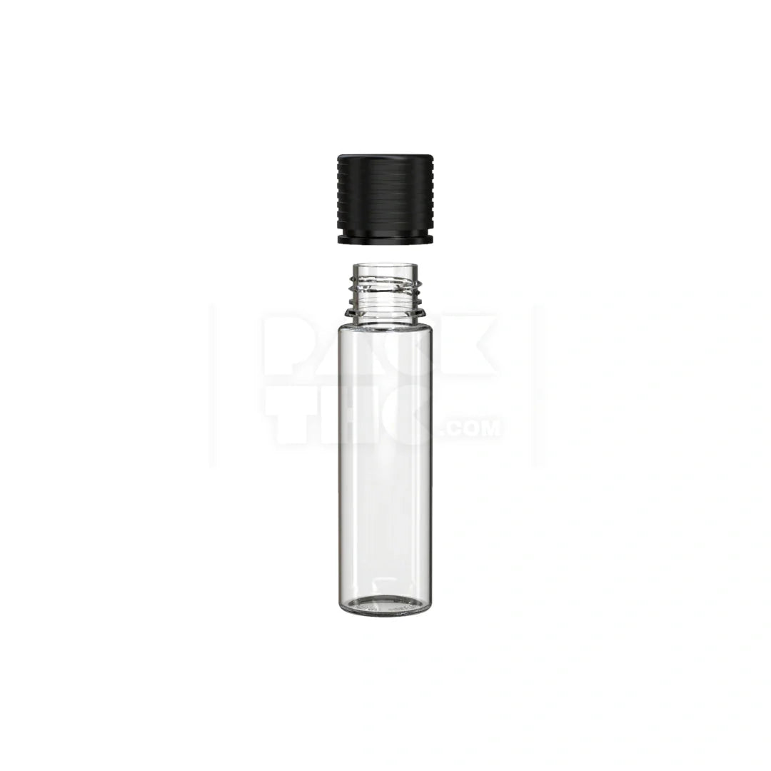 60ml spiral cr bottle clear natural black cap 500 count