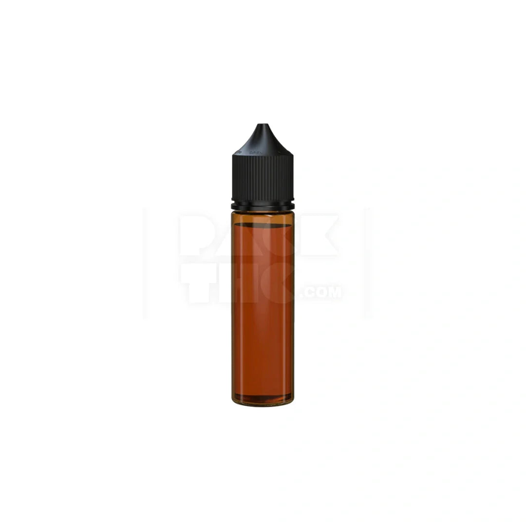 60ml v3 pet unicorn bottle cr translucent amber black cap 500 count