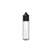 60ml v3 pet unicorn bottle cr clear natural black cap 500 count