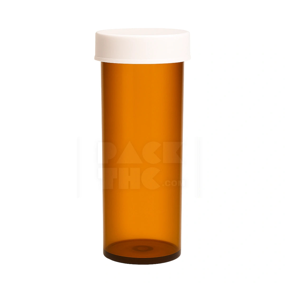 60 dram push turn cr bottles amber