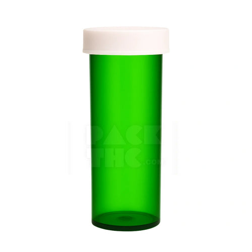 60 dram push turn cr bottles green