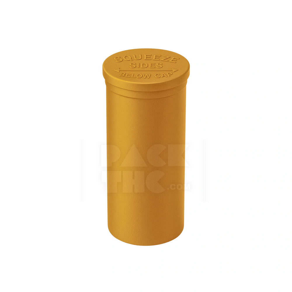 60 DRAM POP TOP VIAL - 1/2OZ - GOLDEN - (75 COUNT)