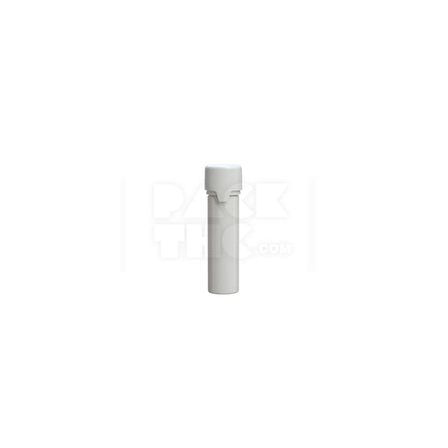 65mm aviator tube flat bottom opaque white 500 count