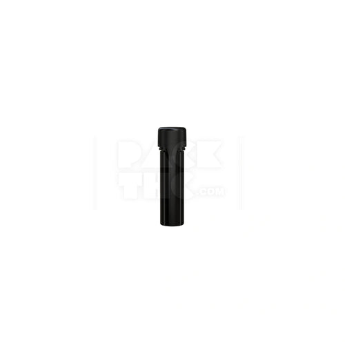 65mm aviator tube flat bottom opaque black 500 count