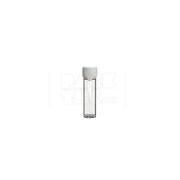 65mm aviator tube flat bottom clear natural white cap 500 count