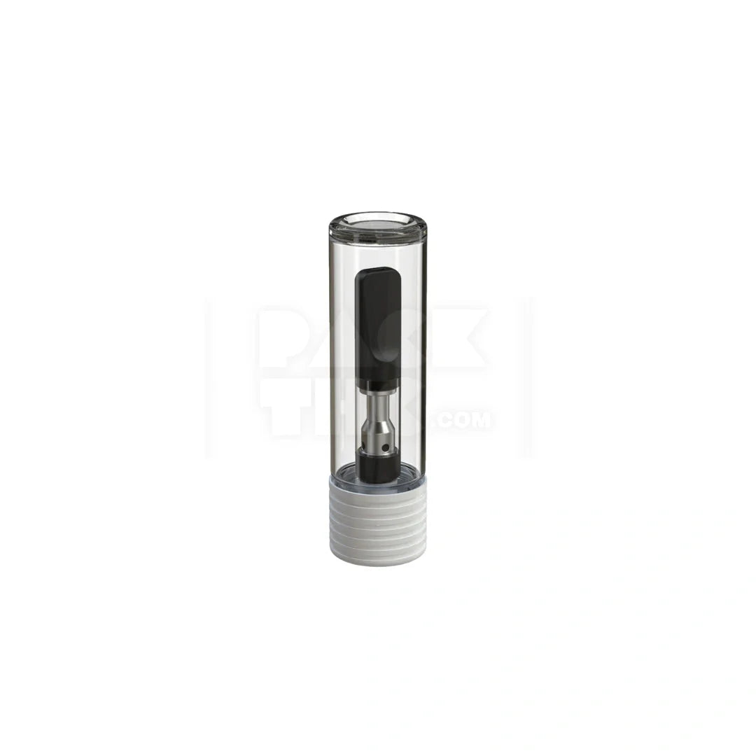 65mm spiral cr 510 cartridge flat bottom clear natural white cap 400 count
