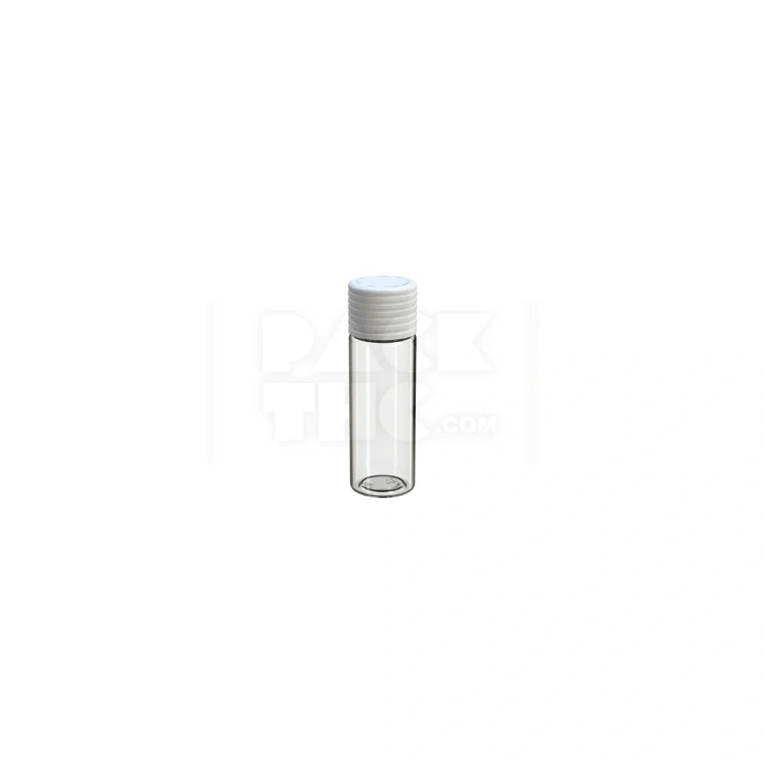 65mm spiral cr tube clear natural white cap 400 count