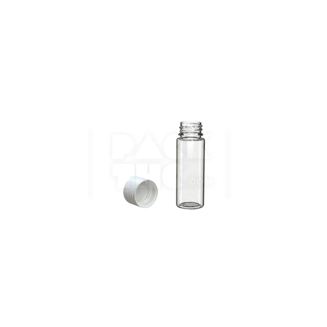 65mm spiral cr tube clear natural white cap 400 count
