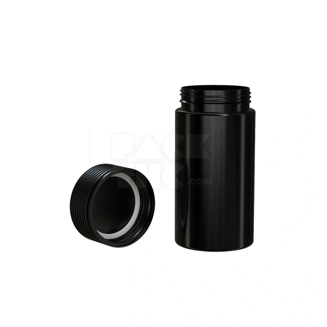 6oz 180cc spiral cr container opaque black 300 count