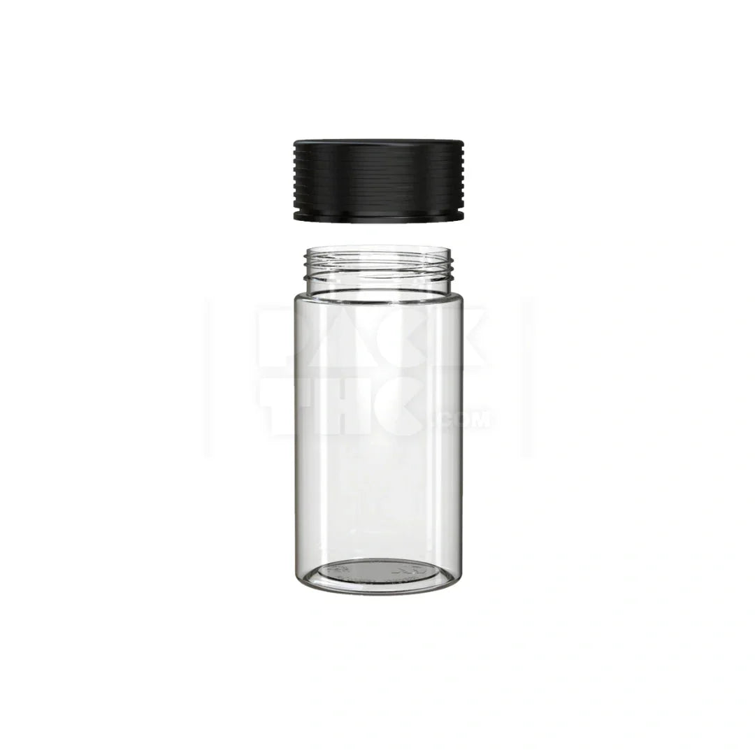 6oz 180cc spiral cr container clear natural black closure 300 count