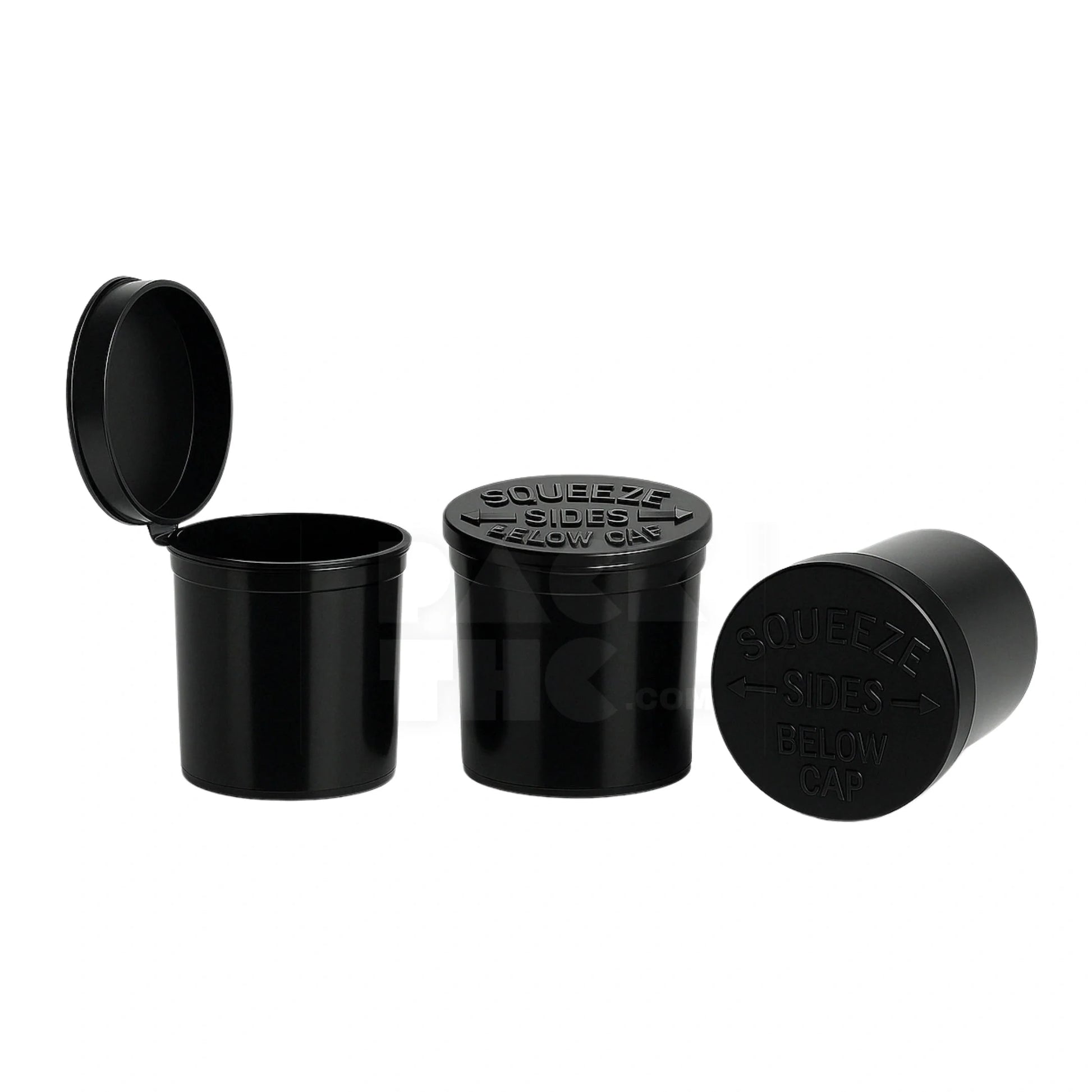 6 dram pop top vial black