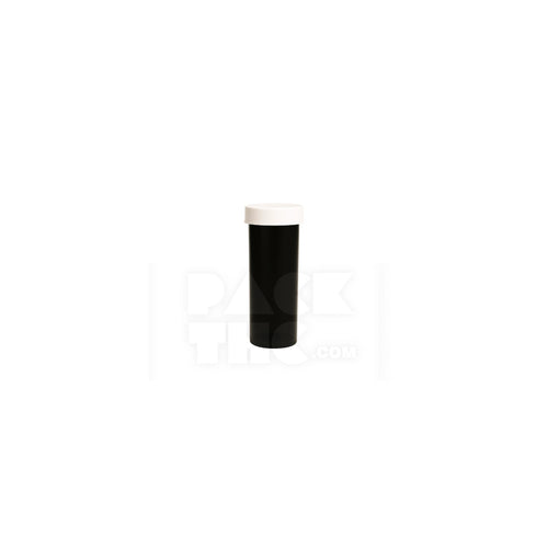 6 dram push turn cr bottles black