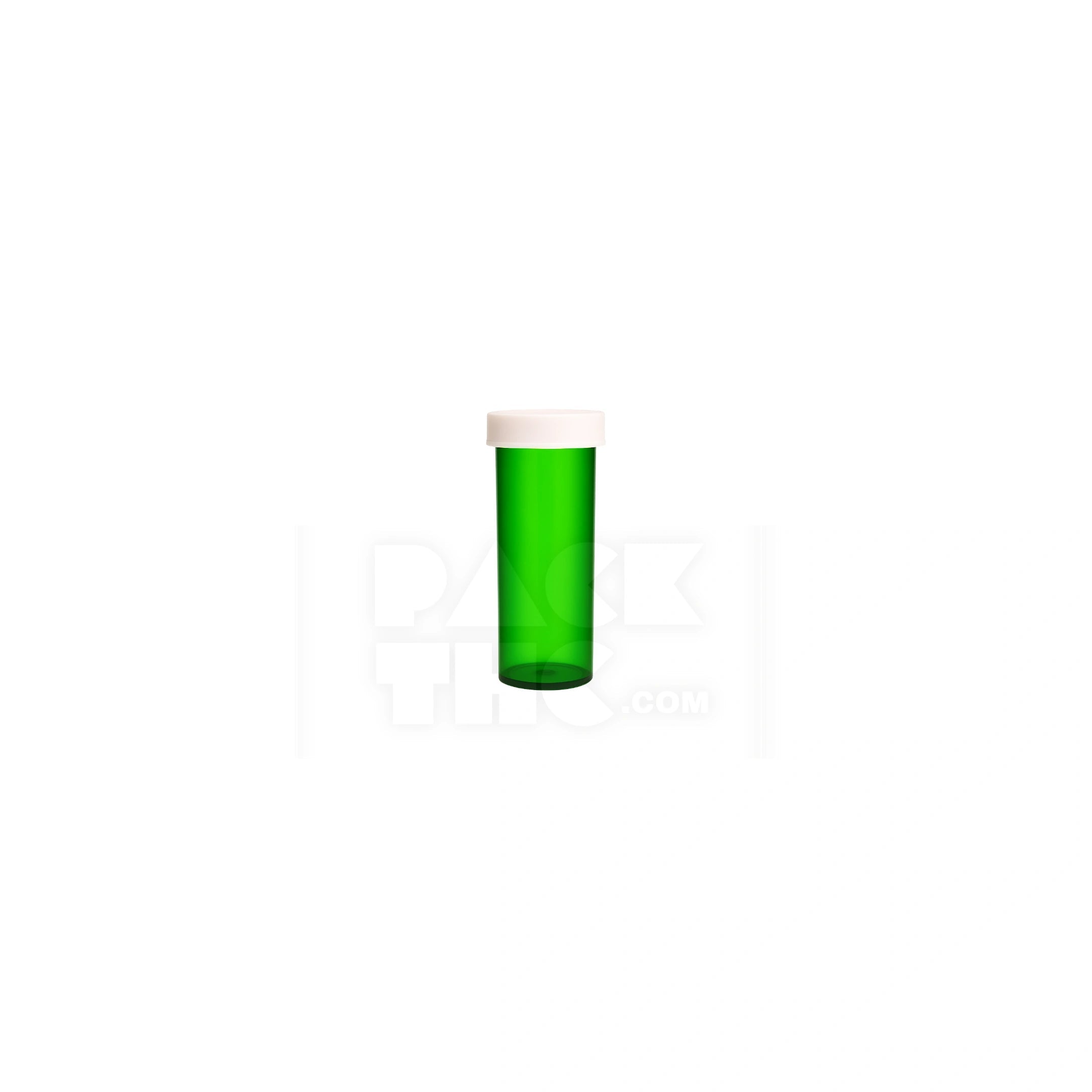 6 dram push turn cr bottles green