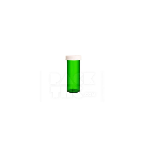 6 dram push turn cr bottles green