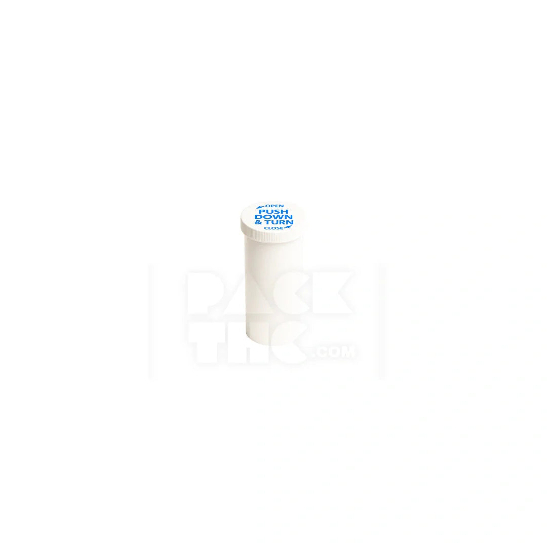 6 dram push turn cr bottles white
