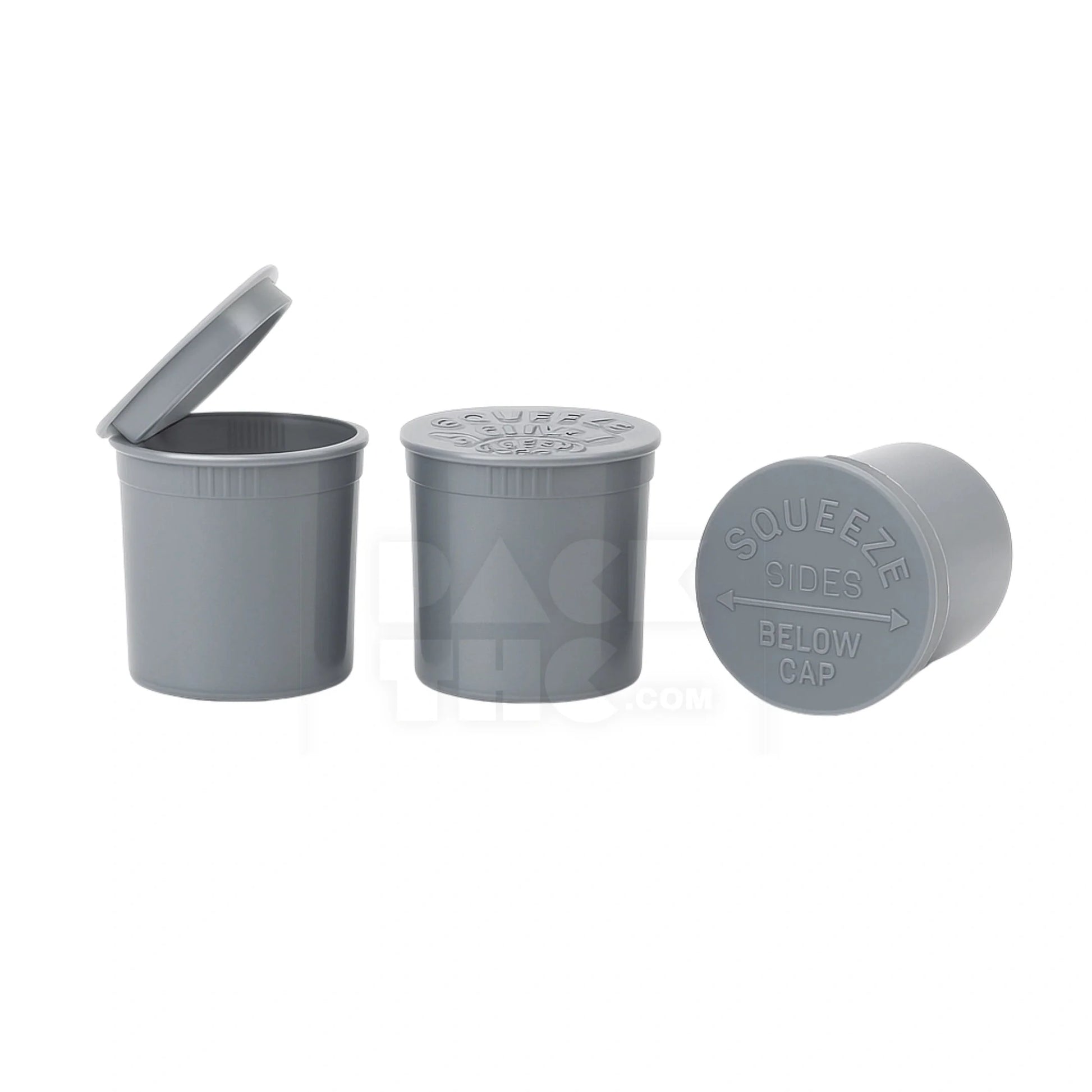 6 dram pop top vial silver