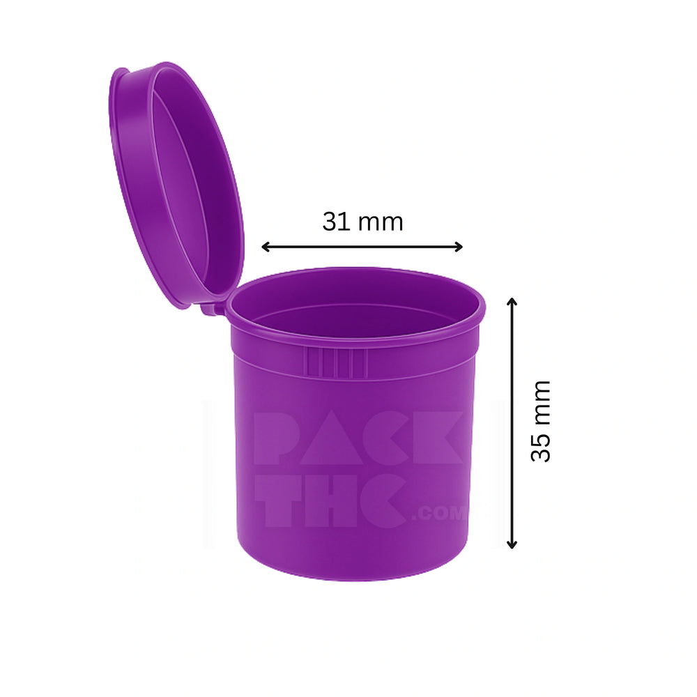 6 DRAM POP TOP VIAL - PURPLE - (600 COUNT)