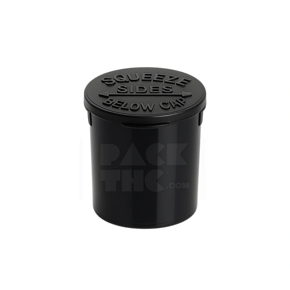 6 DRAM POP TOP VIAL - BLACK - (600 COUNT)