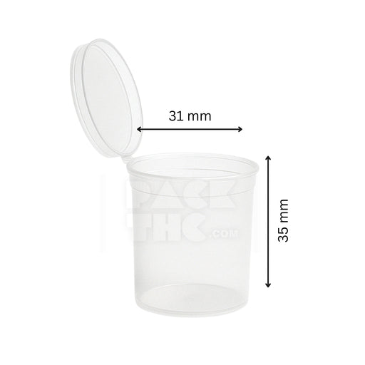 6 DRAM POP TOP VIAL - CLEAR - (600 COUNT)