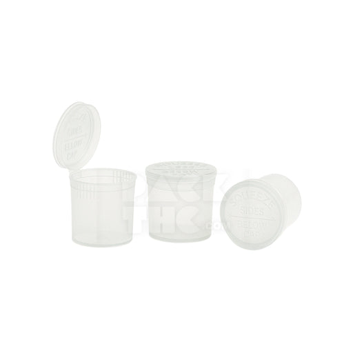 6 DRAM POP TOP VIAL - CLEAR - (600 COUNT)