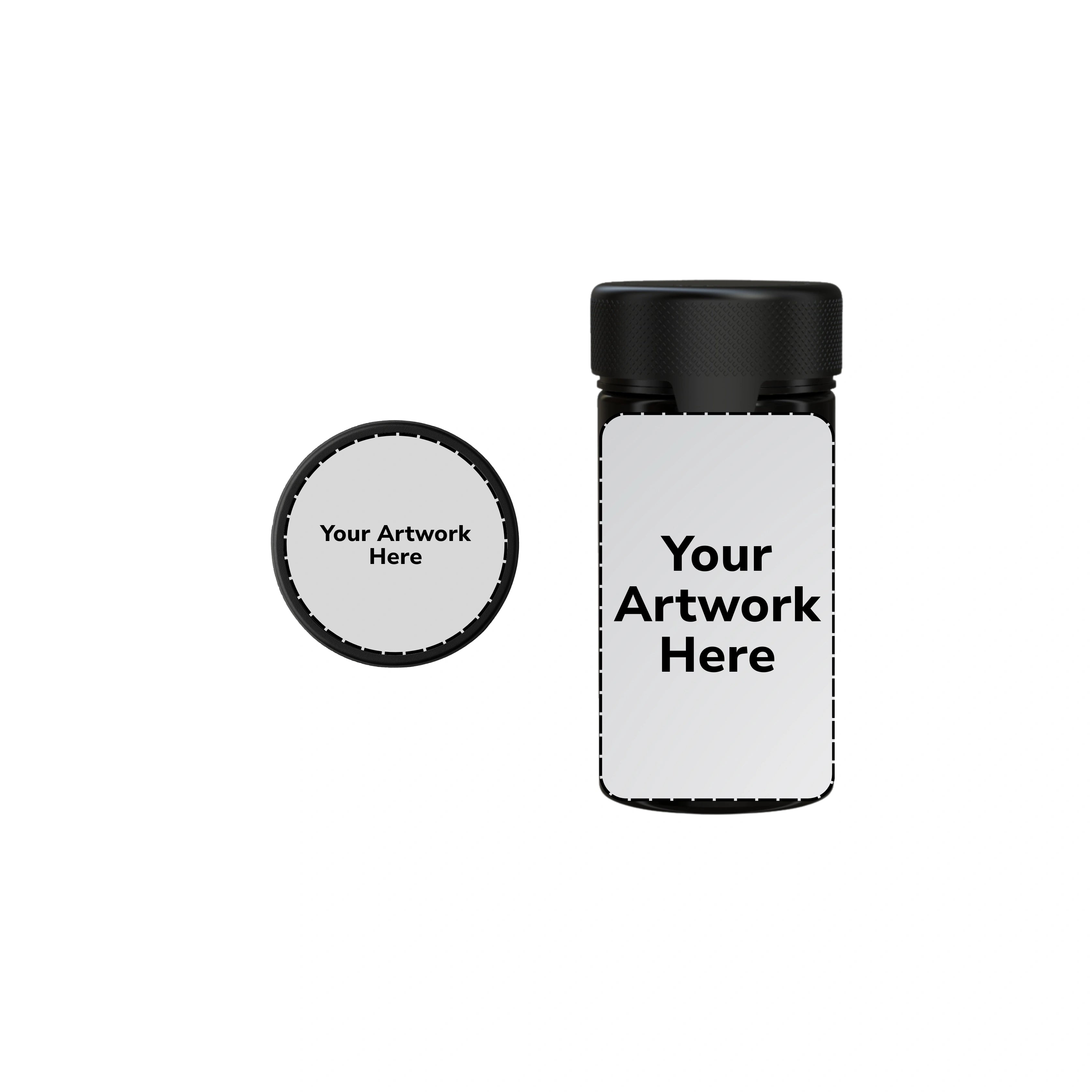 6oz aviator cr jar opaque black