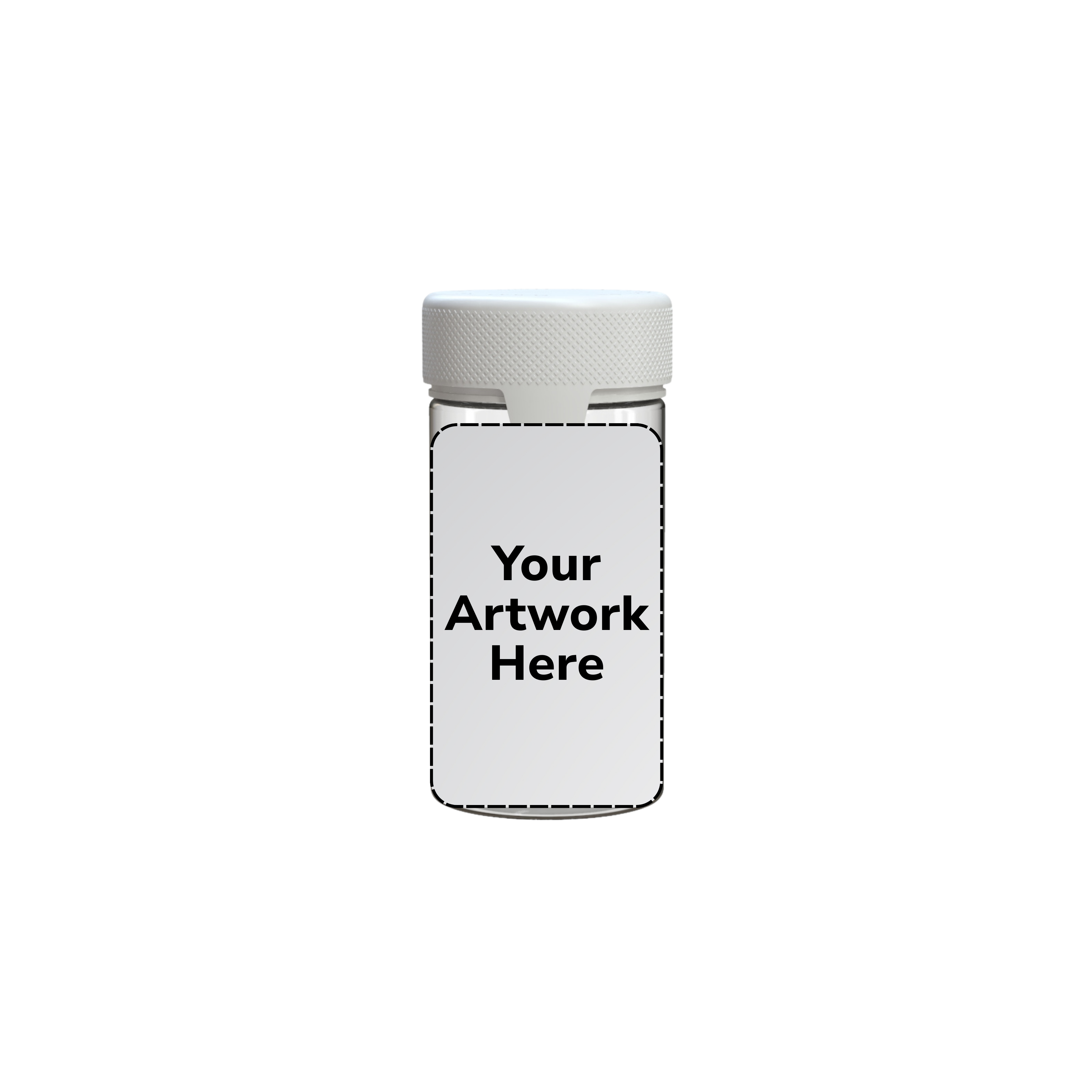 6oz aviator cr jar clear white cap