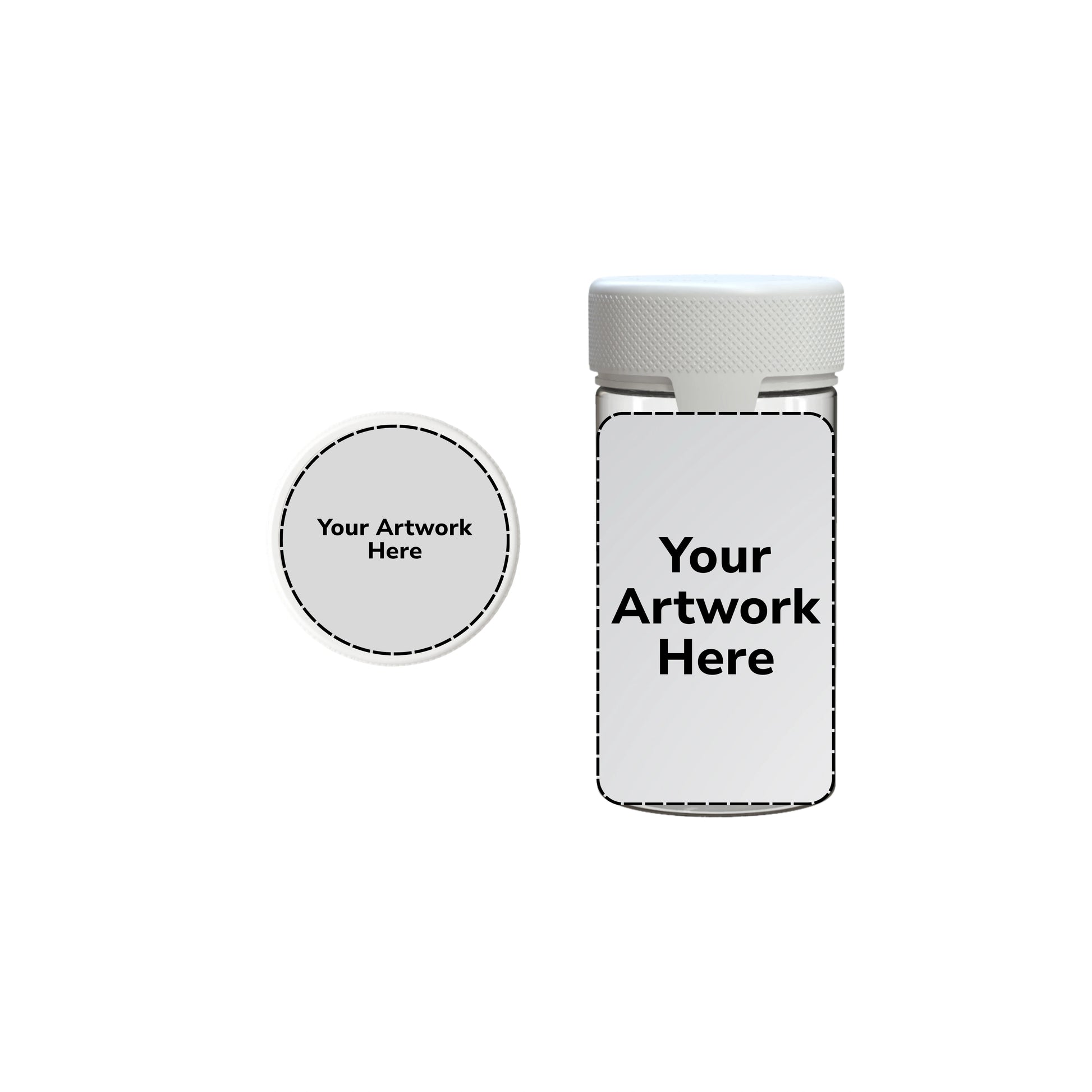 6oz aviator cr jar clear white cap