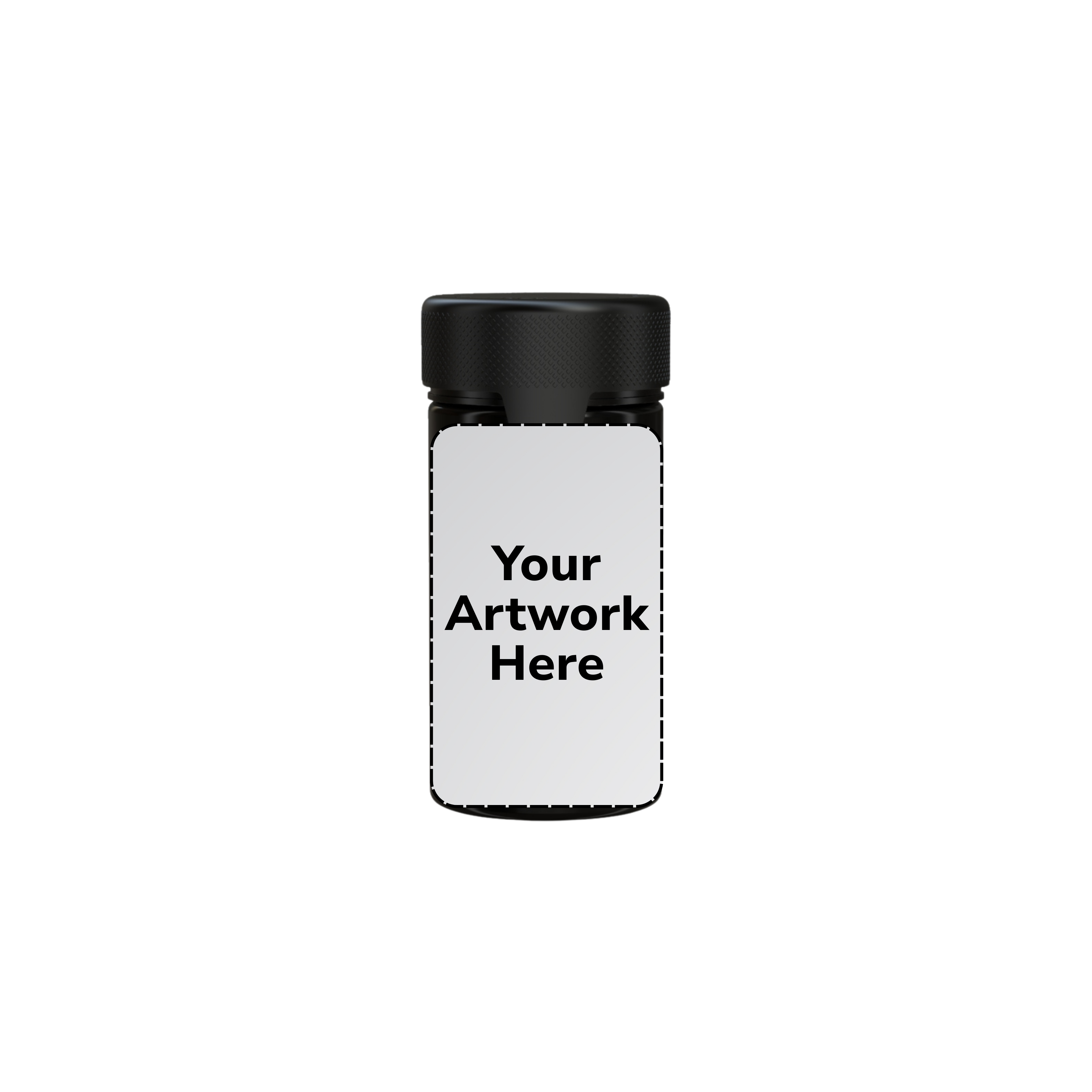 6oz aviator cr jar opaque black