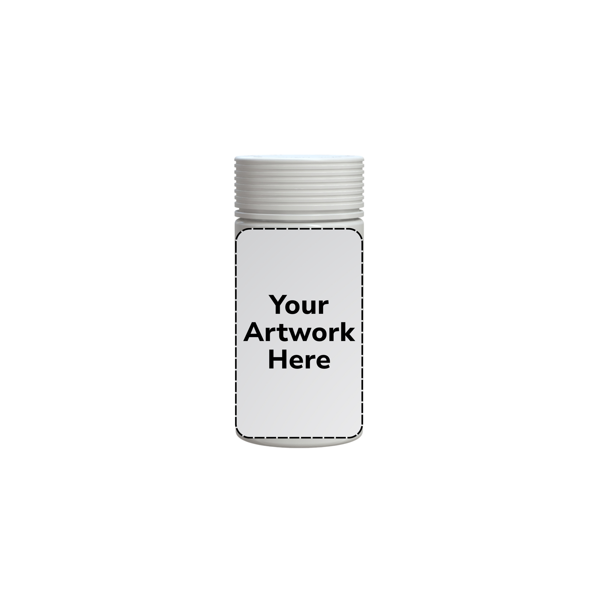 6oz spiral cr jar with application opaque white