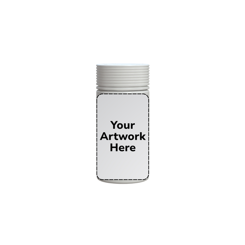 6oz spiral cr jar with application opaque white