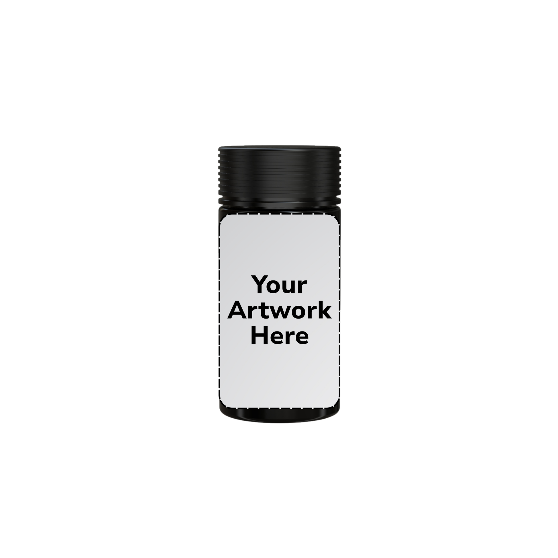 6oz spiral cr jar with application opaque black