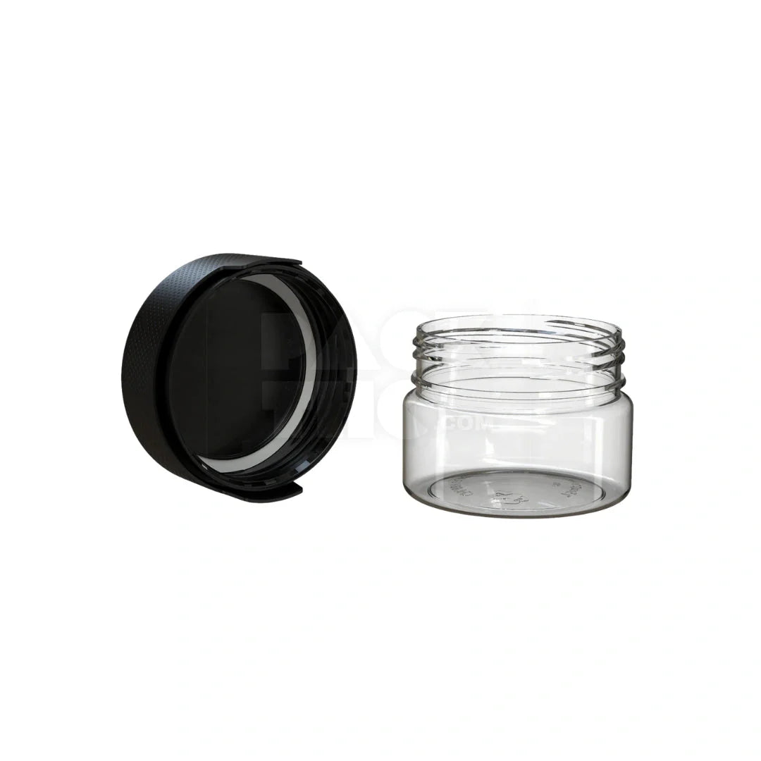 7.5oz aviator cr xl container clear natural black cap 100 count