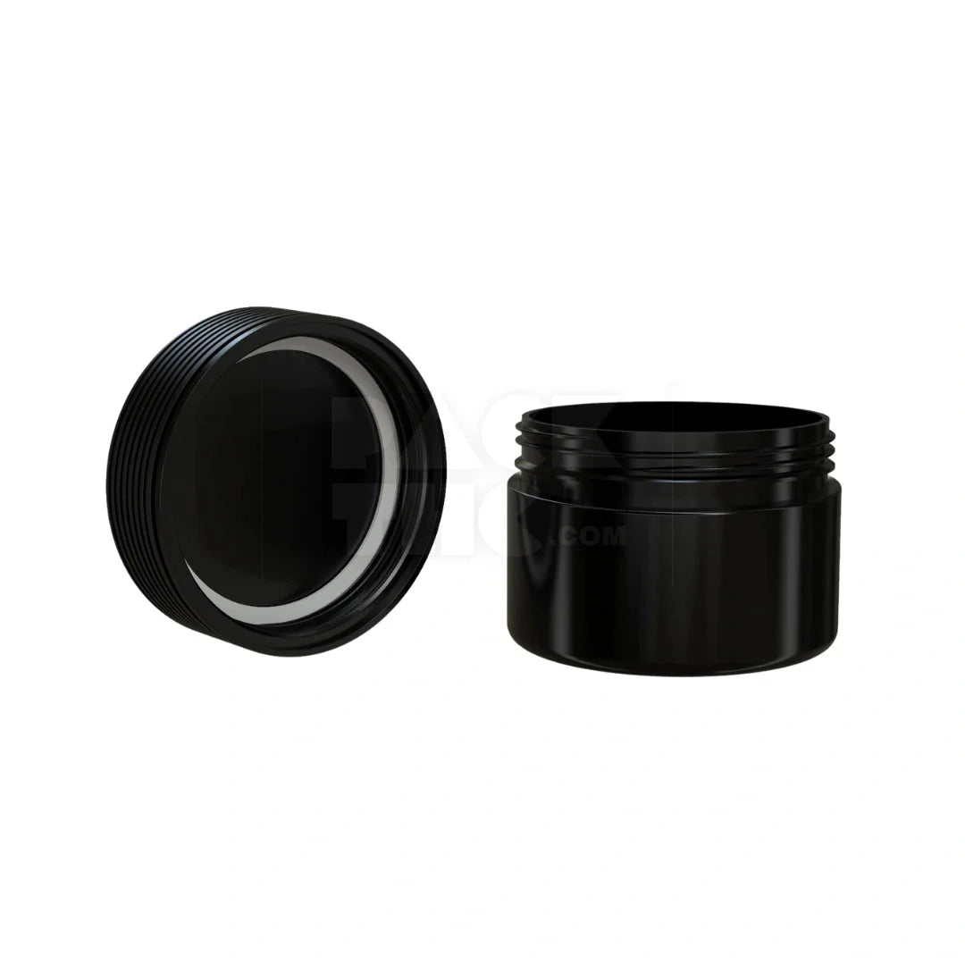7.5oz 220cc spiral cr xl container opaque black 100 count