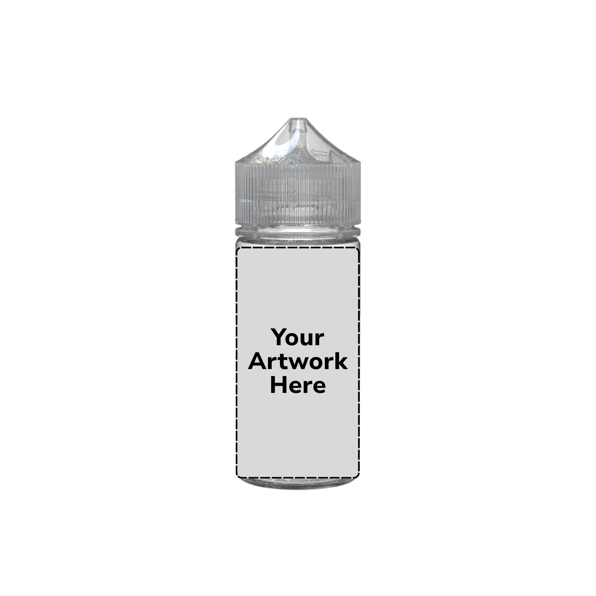 75ml mini unicorn bottle clear clear cap