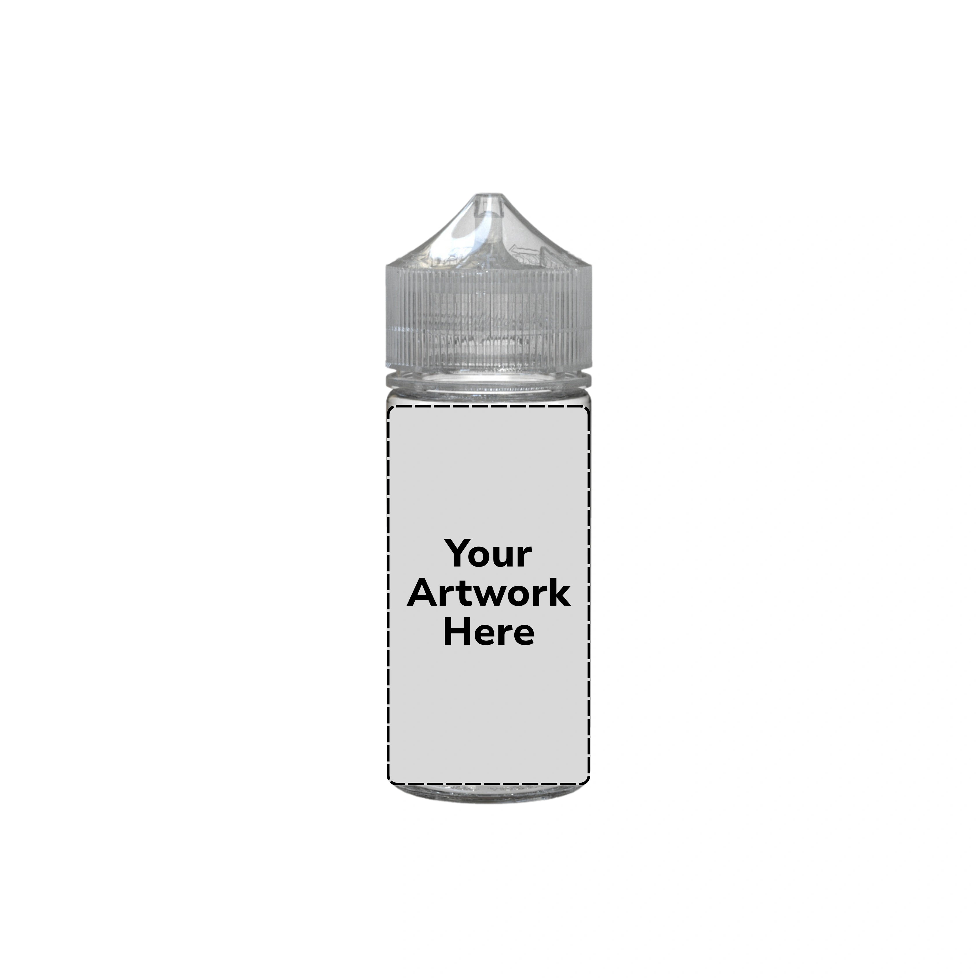 75ml mini unicorn bottle clear clear cap