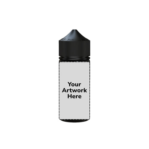 75ml mini unicorn bottle translucent black