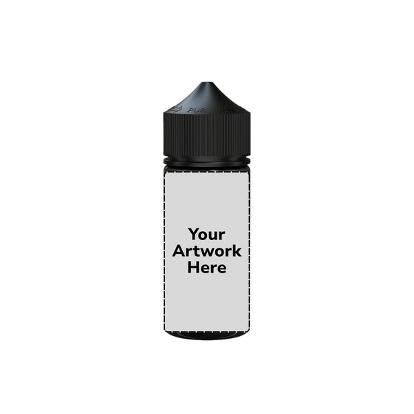 Chubby Gorilla 75ML Mini Unicorn Plastic Squeeze Bottle PET CR – Translucent Black with Black cap