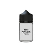 75ml stubby unicorn bottle clear black cap