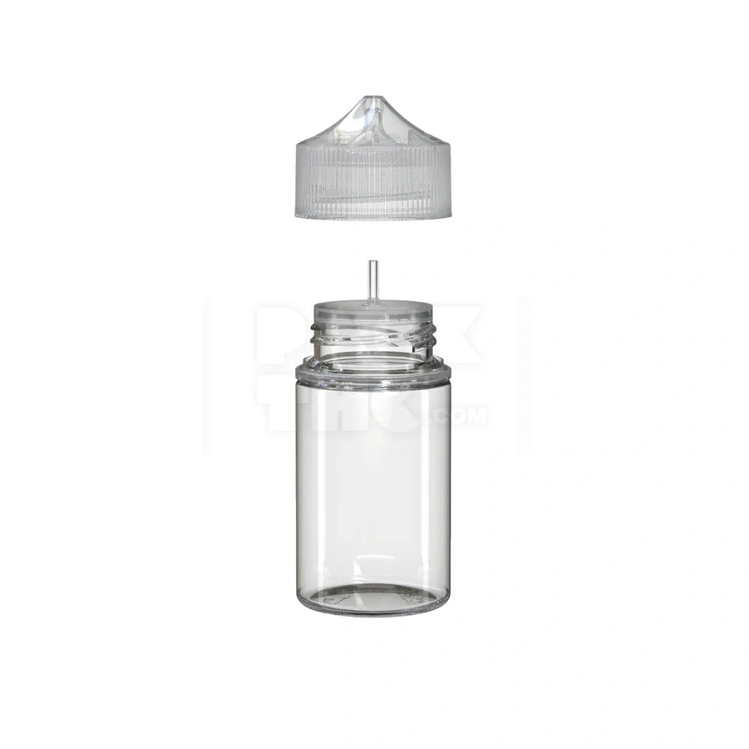 75ml stubby pet unicorn bottle cr clear natural 500 count