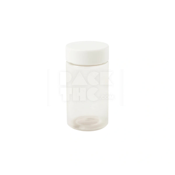 75mm Multi Pack Preroll PET Jar - Clear With White Lid - (100 Count)
