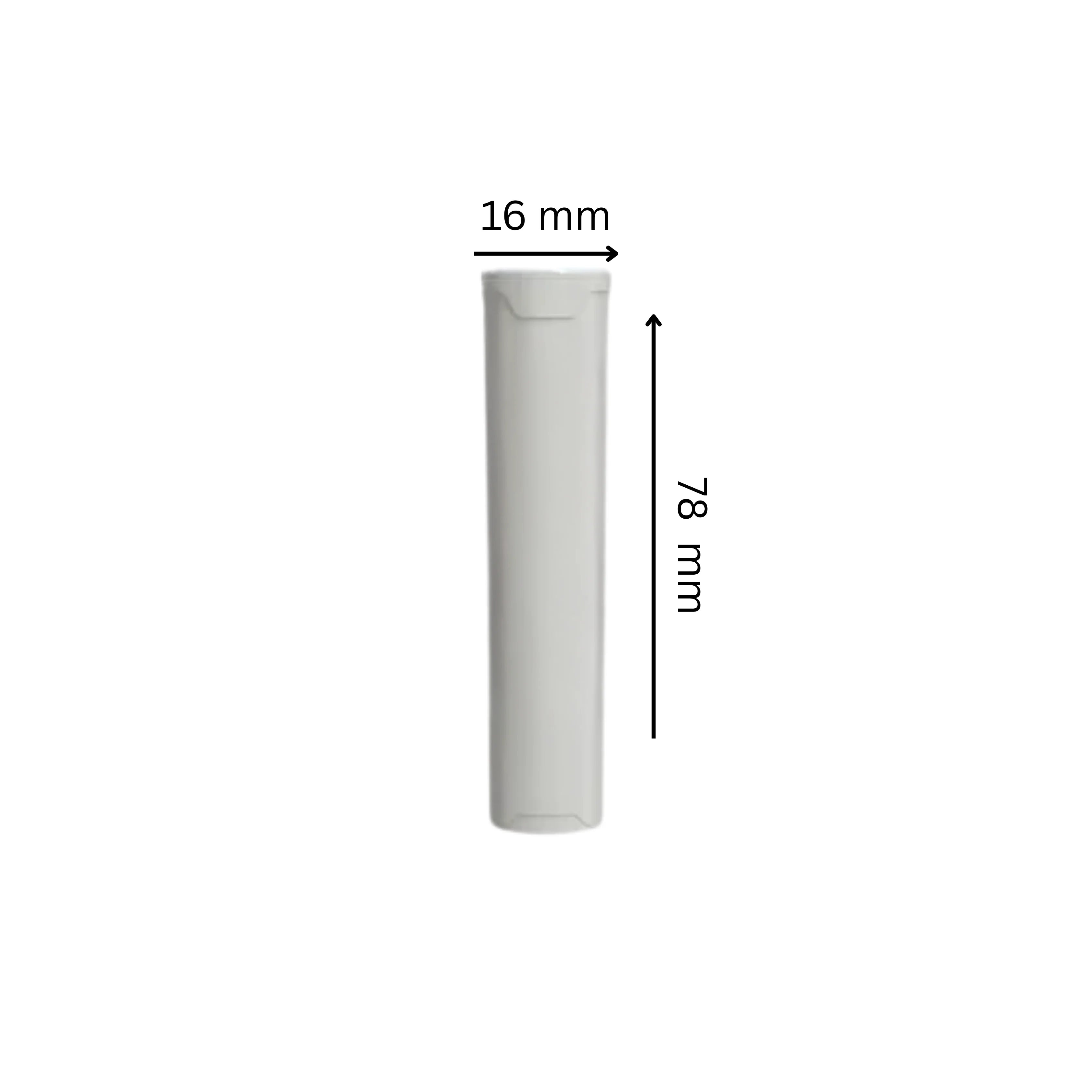 78mm Aviator PopCap Tube (Opaque White Tube) - (2000 Count)