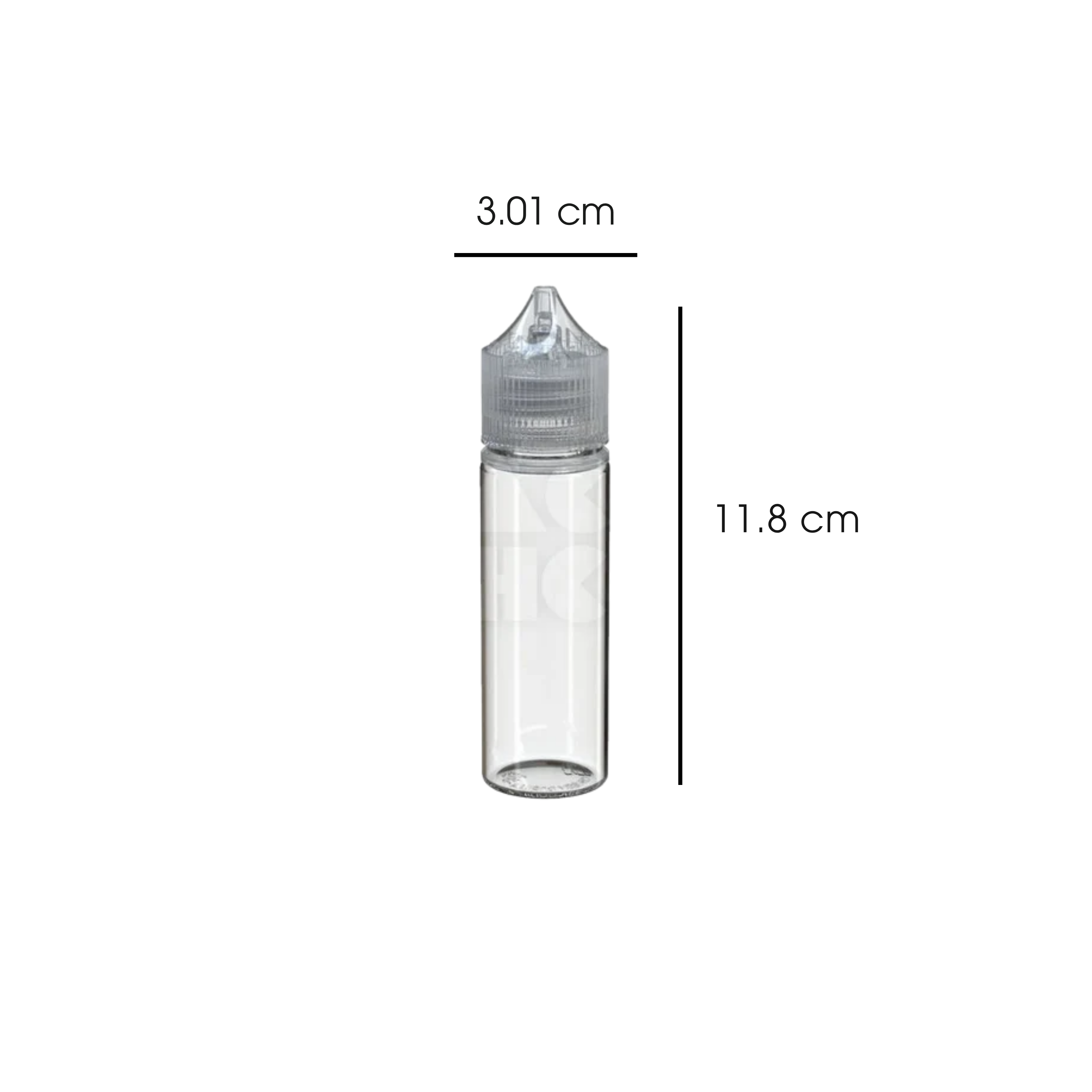 50ml PET Reducer Unicorn Bottle Clear - (500 count)