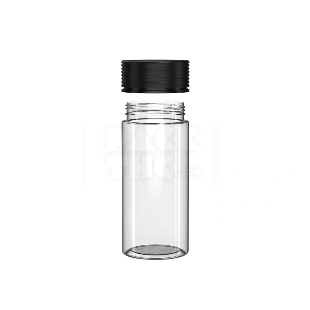 8oz 240cc spiral cr container clear natural black cap 200 count