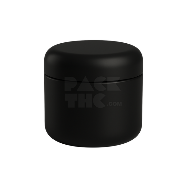 8oz Dome Jar - Black With Black Cap - (120 Count)