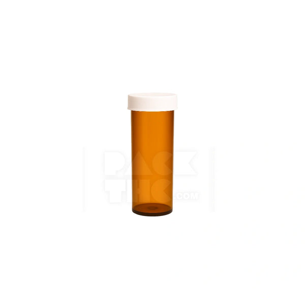 8 DRAM PUSH & TURN CR BOTTLES - AMBER