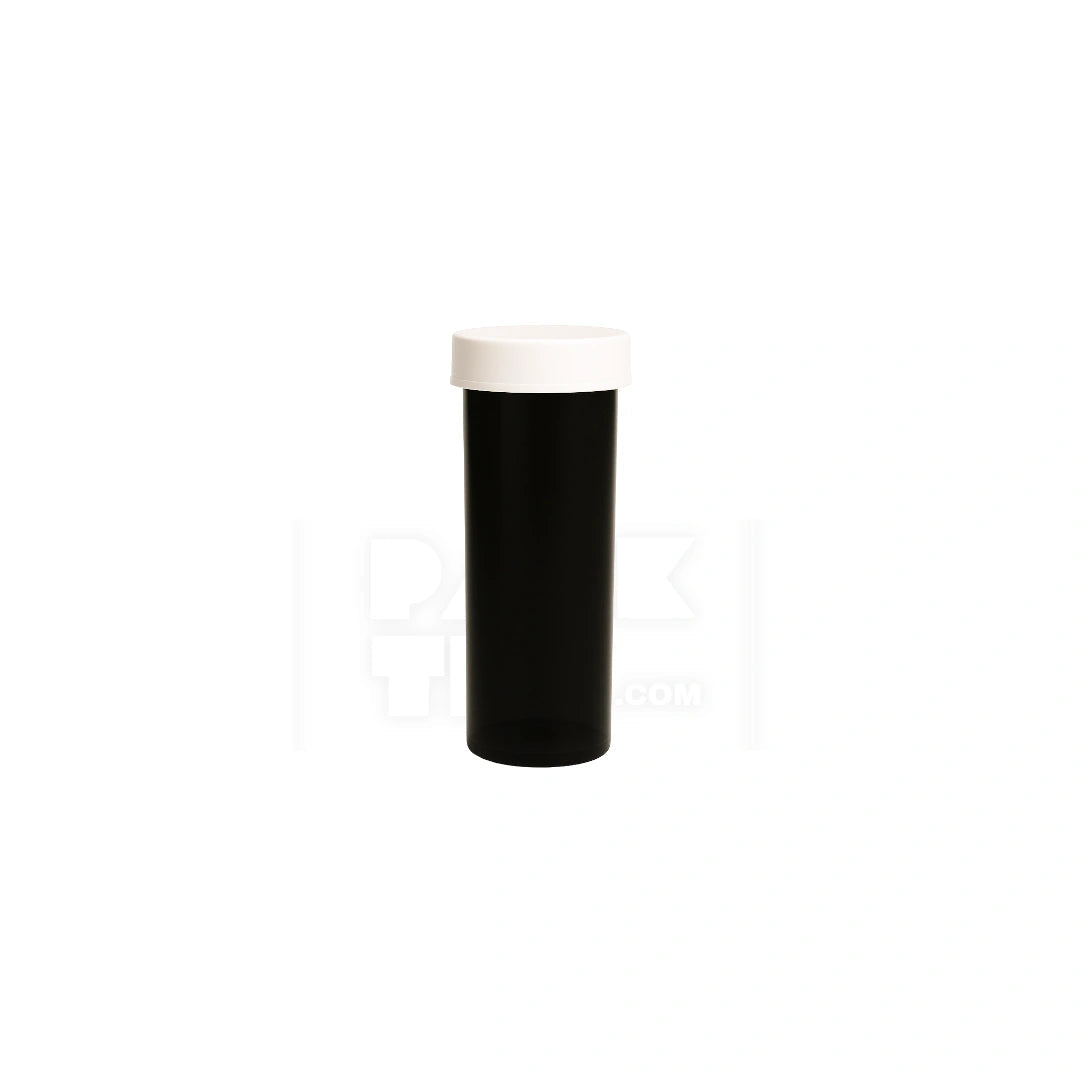 8 dram push turn cr bottles black