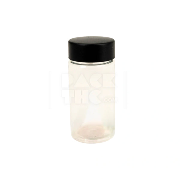 90mm Multi Pack Preroll PET Jar - Clear With Black Lid - (100 Count)
